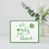 St. Patrick's Day heeft geen geluk Briefkaart (Staand voorkant)