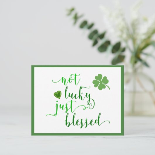 St. Patrick's Day heeft geen geluk Briefkaart (Staand voorkant)
