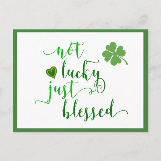 St. Patrick's Day heeft geen geluk Briefkaart (Voorkant)