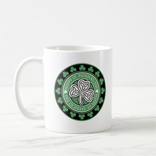 St. Patrick's Day Herdenking 11 ounce Mok (Links)