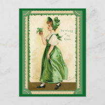 St. Patrick's Day Het dragen van de groene Vintage
