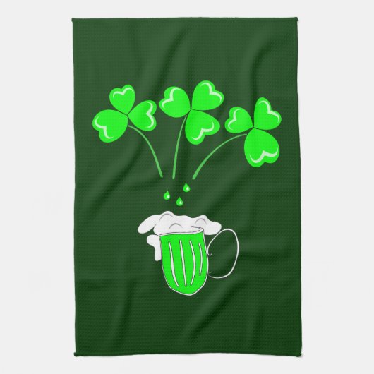 St. Patrick's Day Het geheim van het brouwen van D Theedoek (Verticaal)
