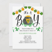 St. Patrick's Day Het is een Baby shower. Kaart (Voorkant)