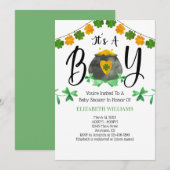 St. Patrick's Day Het is een Baby shower. Kaart (Voorkant / Achterkant)
