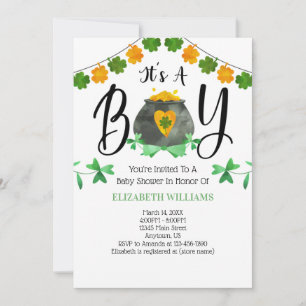 St. Patrick's Day Het is een Baby shower. Kaart