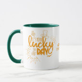 St. Patrick's Day Het is je geluksdag Mok (Links)