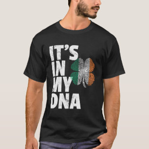 St Patrick's Day Het staat in mijn DNA Ierse vlag T-shirt