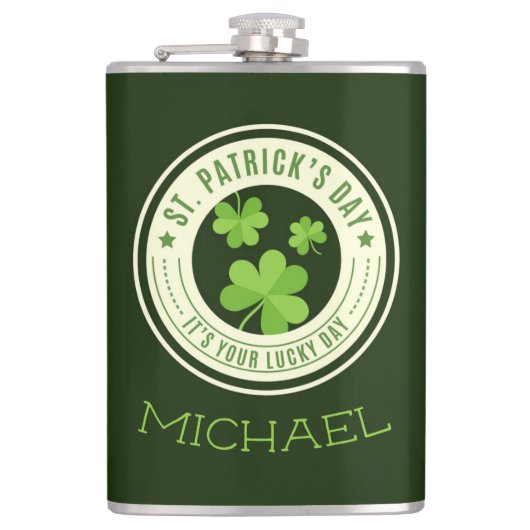 St. Patrick's Day Heupfles (Voorkant)