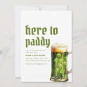 St. Patrick's Day Hier om Paddy Party uitnodiging (Voorkant)