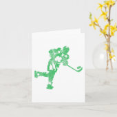 St Patricks Day Hockey Ierse Jongens Saint Paddy#3 Kaart (Gele Bloem)