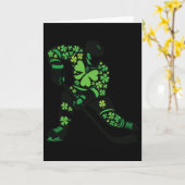 St Patricks Day Hockey Player - Shamrock Spirit Sp Kaart (Gele Bloem)