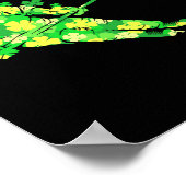 St Patricks Day Hockey Shamrock  Stick Sain Poster (Hoek)