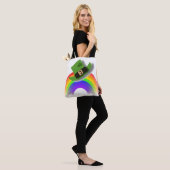 St. Patrick's Day-hoed en regenboog Tote Bag (Op model)