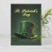 St. Patrick's Day-hoed en shamrock-ontwerp (Staand voorkant)