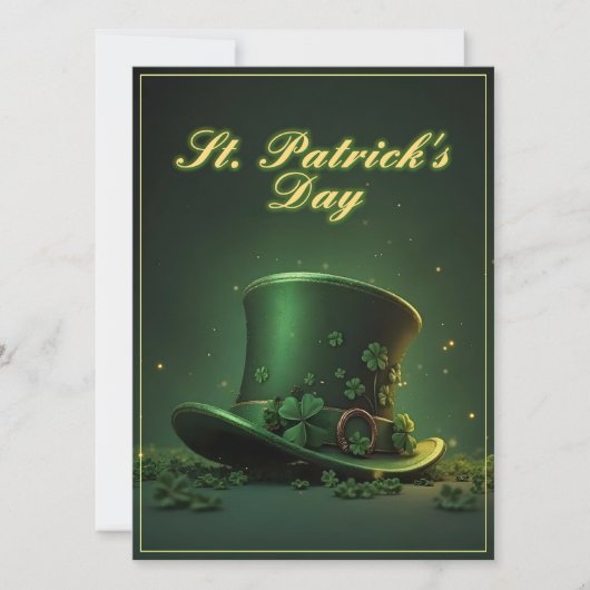 St. Patrick's Day-hoed en shamrock-ontwerp (Voorkant)