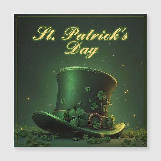 St. Patrick's Day-hoed en shamrock-ontwerp (Voorkant)