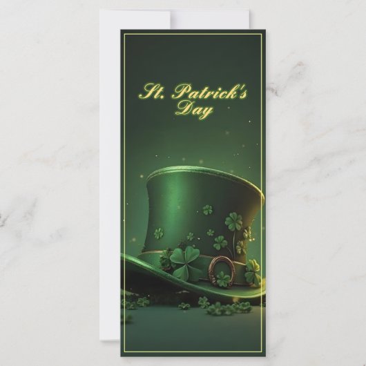 St. Patrick's Day-hoed en shamrock-ontwerp (Voorkant)