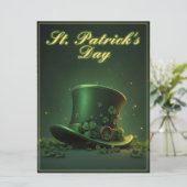 St. Patrick's Day-hoed en shamrock-ontwerp (Staand voorkant)