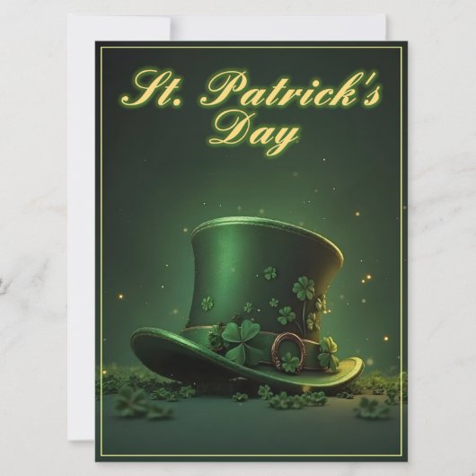 St. Patrick's Day-hoed en shamrock-ontwerp (Voorkant)