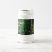 St. Patrick's Day-hoed en shamrock-ontwerp Bierpul (Center)