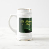 St. Patrick's Day-hoed en shamrock-ontwerp Bierpul (Links)