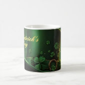 St. Patrick's Day-hoed en shamrock-ontwerp Koffiemok (Center)