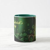 St. Patrick's Day-hoed en shamrock-ontwerp Mok (Midden)