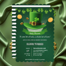 St. Patrick's Day Hoed Klaverblad Goud Babyfeestje