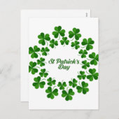St Patrick's day Holiday Briefkaart (Voorkant / Achterkant)
