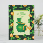 St Patrick's Day Holiday Card Feestdagenkaart (Staand voorkant)