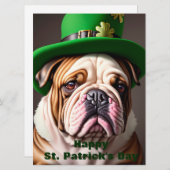 St Patrick's Day Holiday Card Feestdagenkaart (Voorkant / Achterkant)