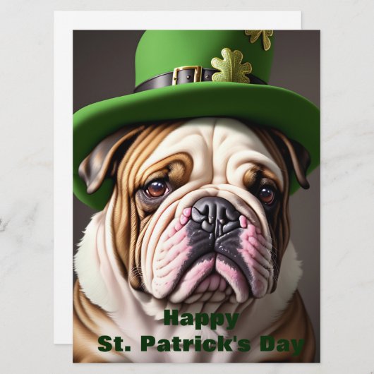 St Patrick's Day Holiday Card Feestdagenkaart (Voorkant / Achterkant)