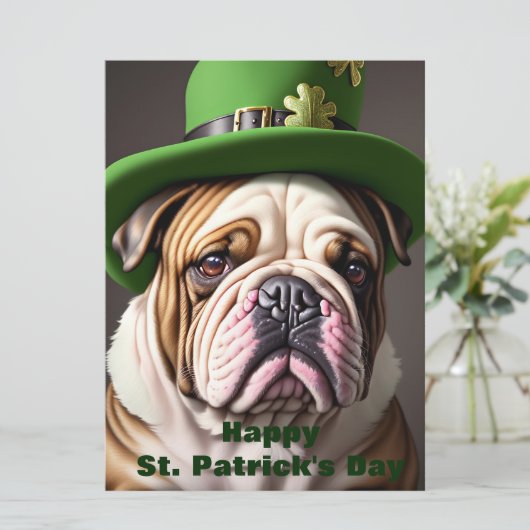 St Patrick's Day Holiday Card Feestdagenkaart (Staand voorkant)