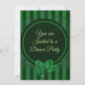 St. Patrick's Day Holiday Dinner Party Invitation Kaart (Achterkant)