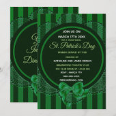 St. Patrick's Day Holiday Dinner Party Invitation Kaart (Voorkant / Achterkant)