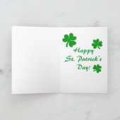 St. Patrick's Day Holiday Kaart (Binnen)
