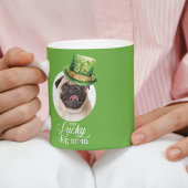 St Patrick's Day Hond Mam Custom Foto Koffiemok