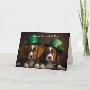St. Patrick's Day honden Feestdagen Kaart
