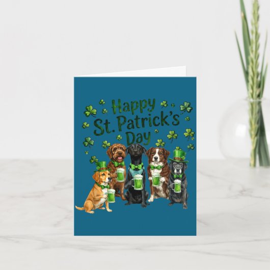 St. Patrick's Day hondenliefhebbers squad Kaart (Voorkant)