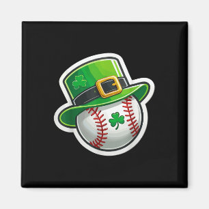 St. Patrick's Day Honkbal Klaver Pet Lucky Shamro Magneet
