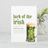 St. Patrick's Day Housewarming Party Uitnodiging (Staand voorkant)