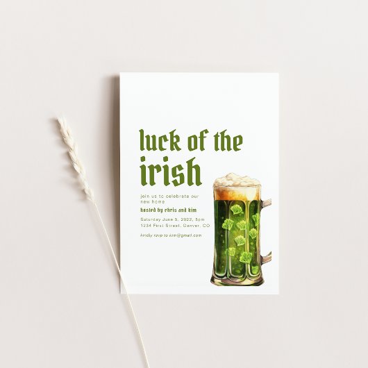 St. Patrick's Day Housewarming Party Uitnodiging