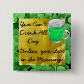 St Patrick's Day Humor Button (Voorkant)