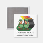 St. Patrick's Day Humor Koelkastmagneet Magneet (Voorkant / Achterkant)