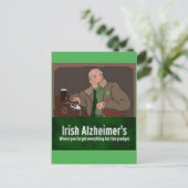 St Patrick's Day Humoureuze Irish Gangster Briefkaart (Staand voorkant)