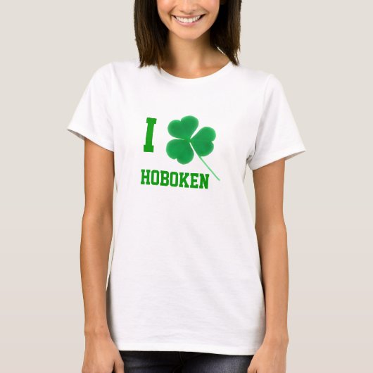 St. Patrick's Day I Shamrock Hoboken T-shirt (Voorkant)