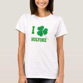 St. Patrick's Day I Shamrock Holyoke Massachusetts T-shirt
