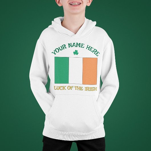 St. Patrick's Day Ierland Vlag Aangepaste Naam Sha