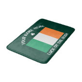 St. Patrick's Day Ierland Vlag Aangepaste Naam Sha Badmat (Gekanteld)