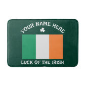 St. Patrick's Day Ierland Vlag Aangepaste Naam Sha Badmat (Voorkant)